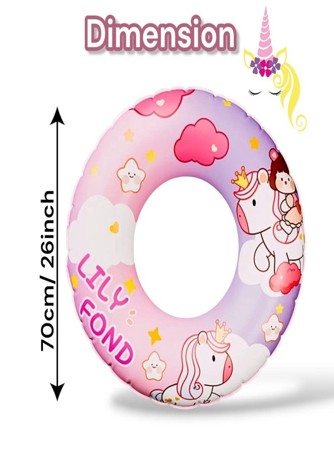 AMYCAUR Baby Swimming Tube | Inflatable Float Children's Swimm-ing Ring | Swimming Seat Toddler, Toddler Pool Swimm-ing Ring for Kids | Summer Water Toy for Kids (Unicorn) - Image 2